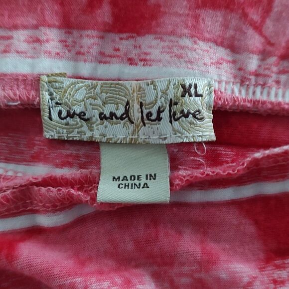 Live and Let Live tie dye pinkish colors Maxi skirt  Sz XL valentine date night - Picture 5 of 5